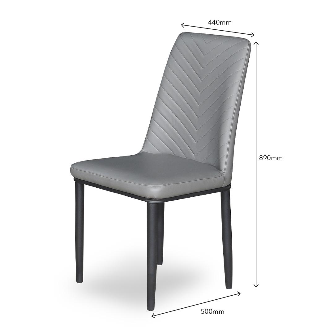 AZEZ II Marble Rectangle Dining Set