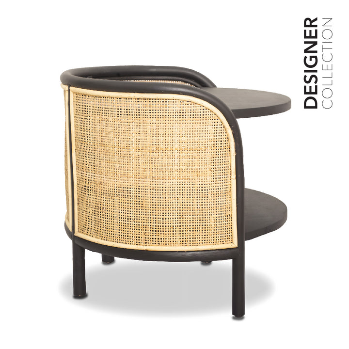 FIGO Side Table Black & Natural