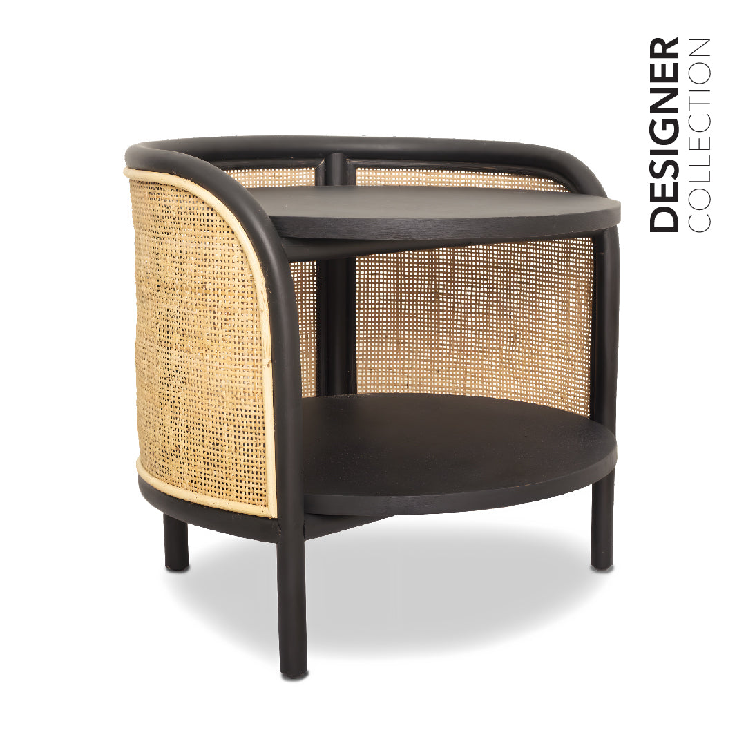 FIGO Side Table Black & Natural