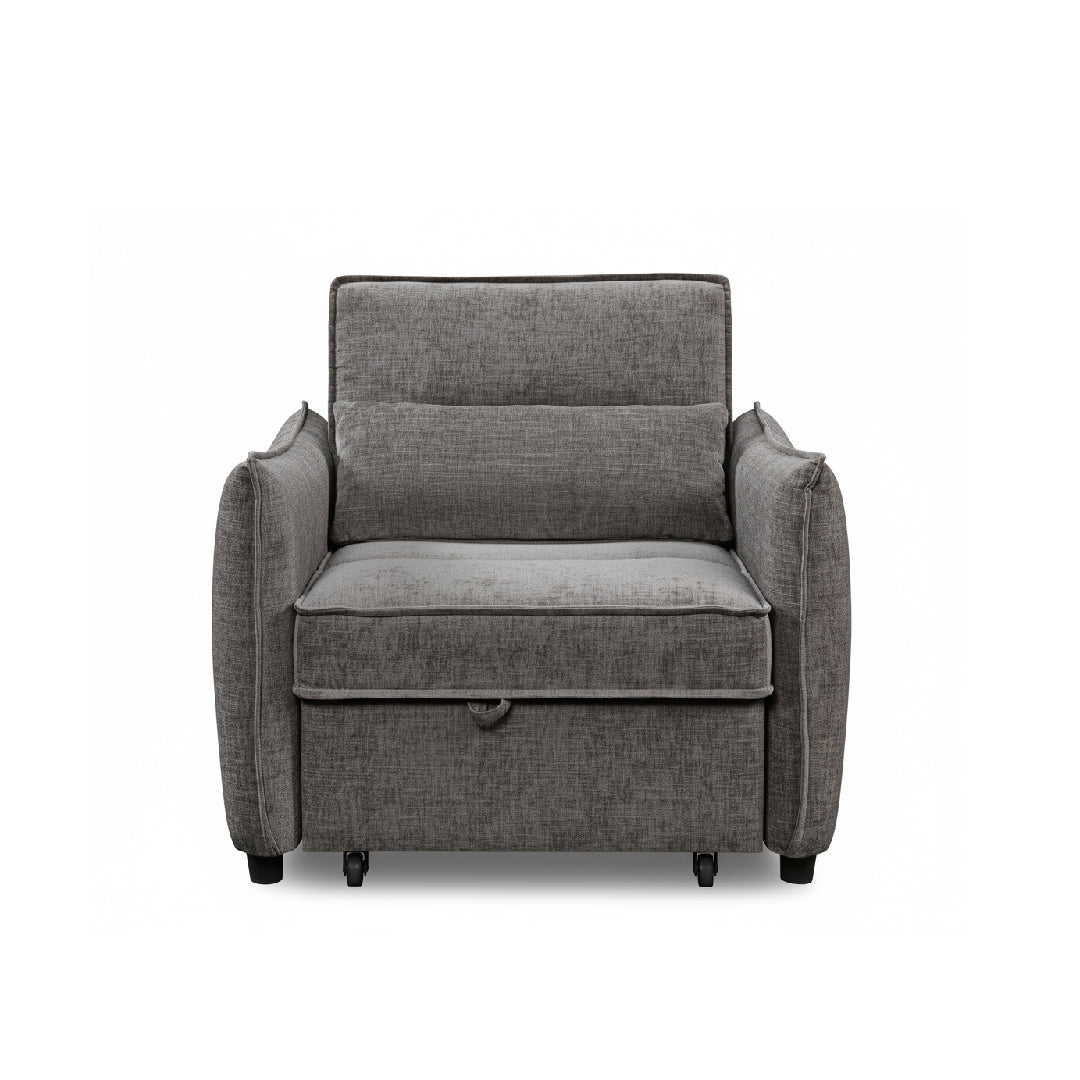 FIORI 1 Seater Sofa Bed Dark Grey