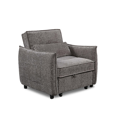 FIORI 1 Seater Sofa Bed Dark Grey