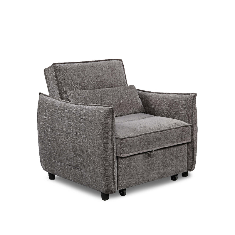 FIORI 1 Seater Sofa Bed Dark Grey