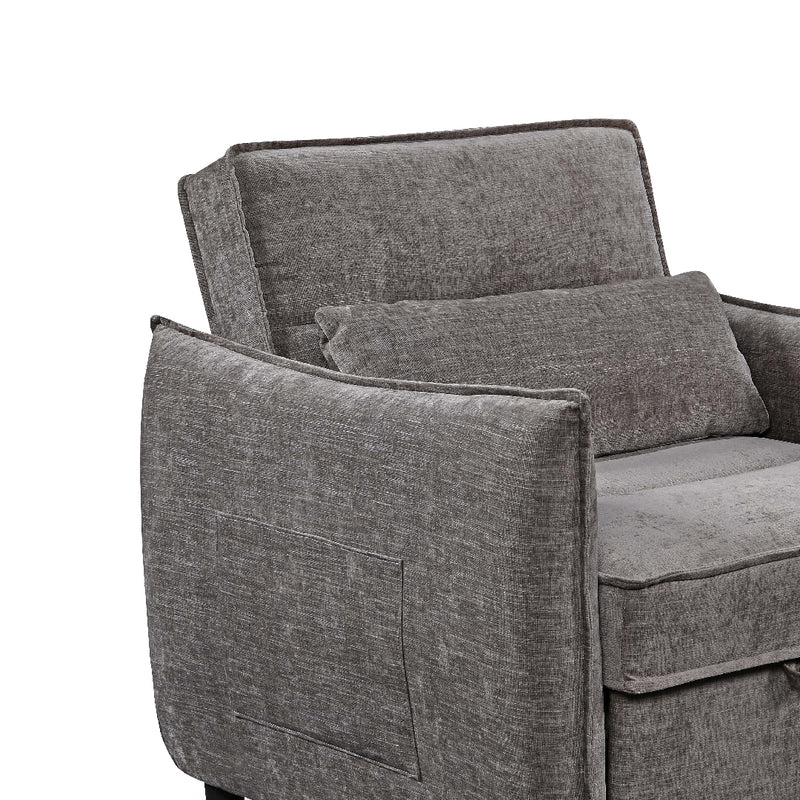 FIORI 1 Seater Sofa Bed Dark Grey