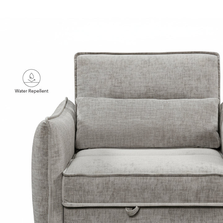 FIORI 1 Seater Sofa Bed Light Grey