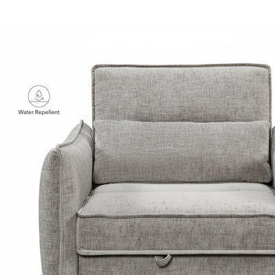 FIORI 1 Seater Sofa Bed Light Grey