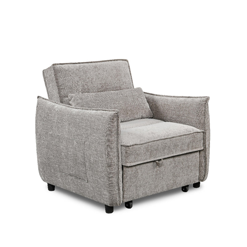 FIORI 1 Seater Sofa Bed Light Grey