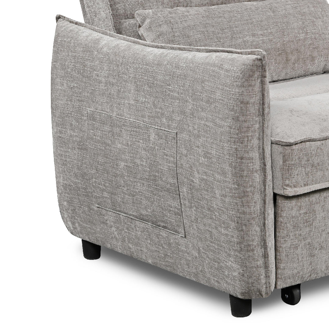 FIORI 1 Seater Sofa Bed Light Grey