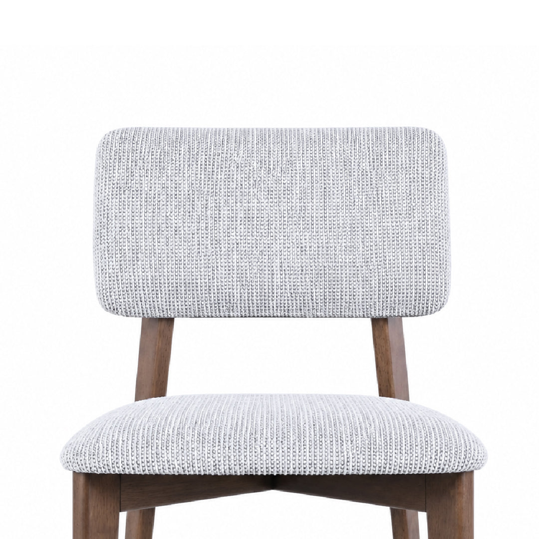 FINNLEY Wood Dining Set Light Grey