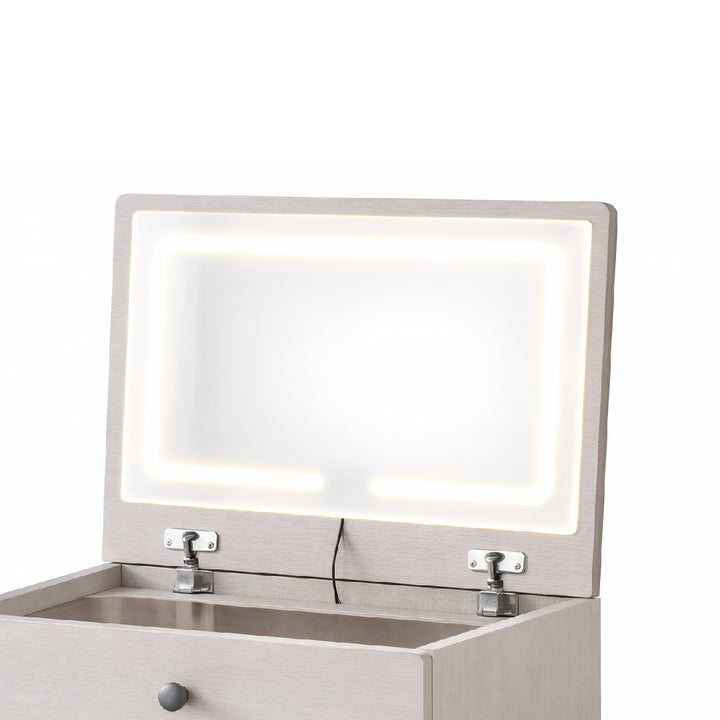 FREYA LED Dressing Table with Drawer Chair