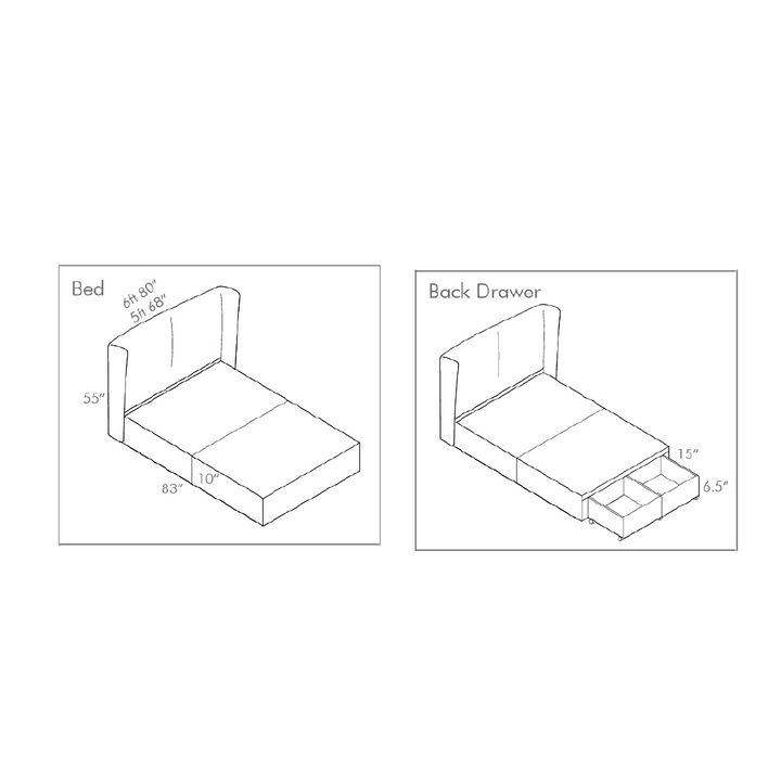 TUCSON with Back Drawer Bed