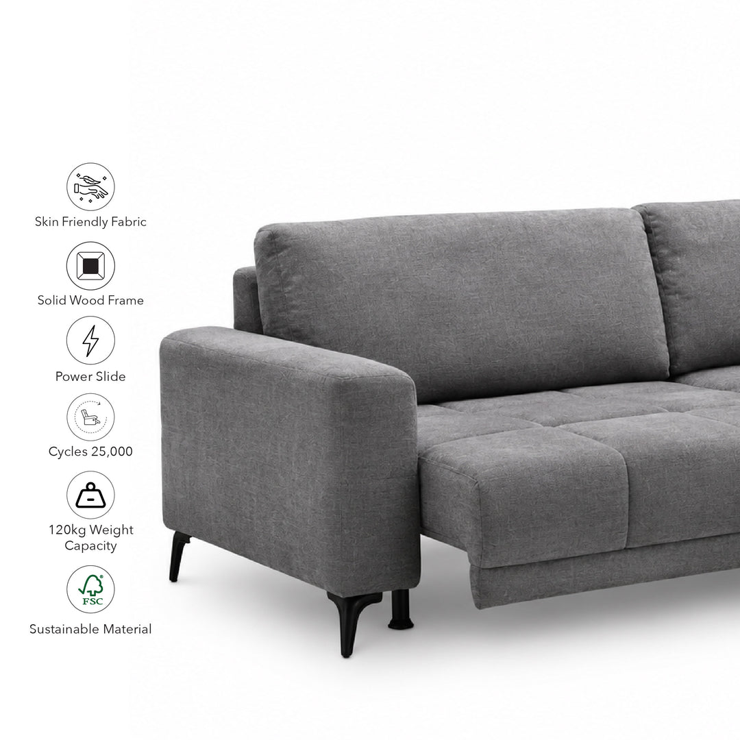 FYN L-Shape Power Slide Out Sofa