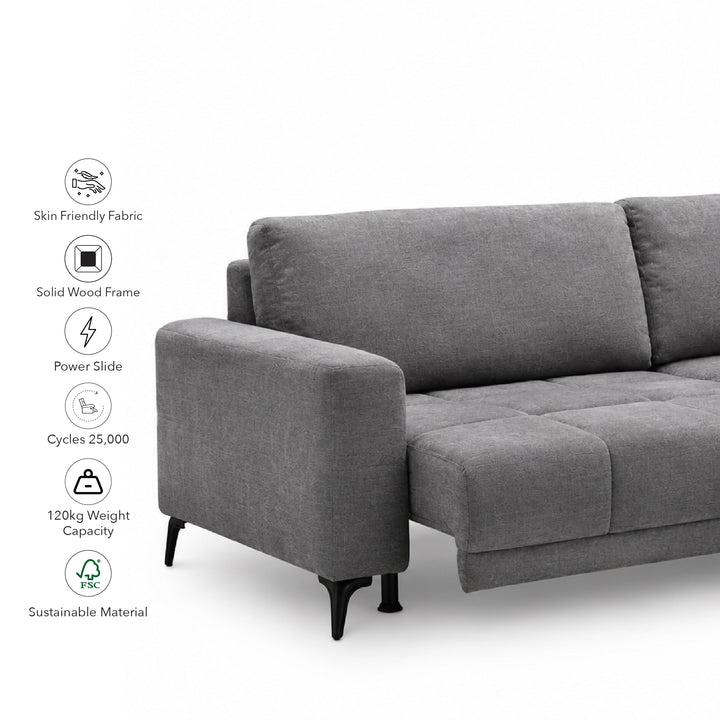 FYN L-Shape Power Slide Out Sofa