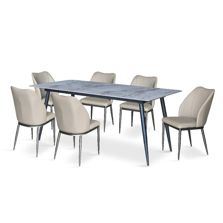FIANNO IV Ceramic Dining Table Set