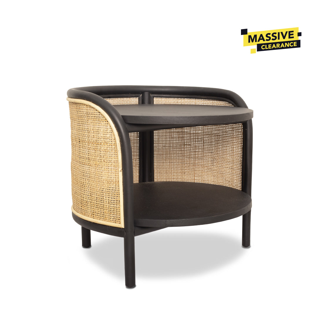 FIGO Side Table Black & Natural