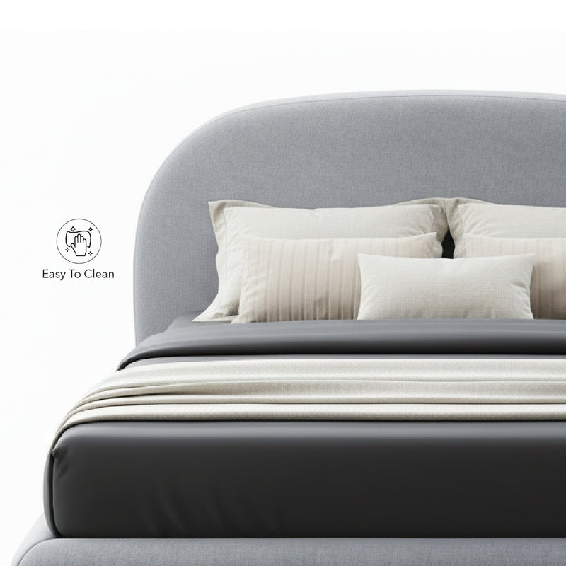 FILEY Bed Light Grey