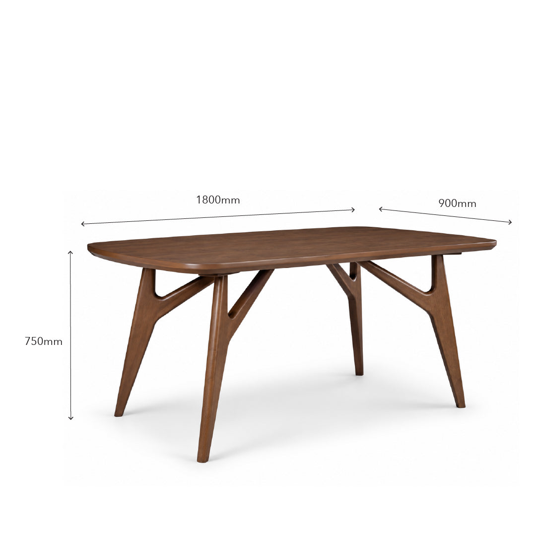 FINNLEY Wood Dining Set Light Beige