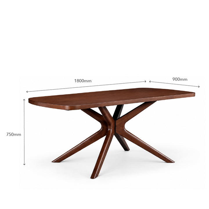 FINNICK Wood Dining Set Light Brown