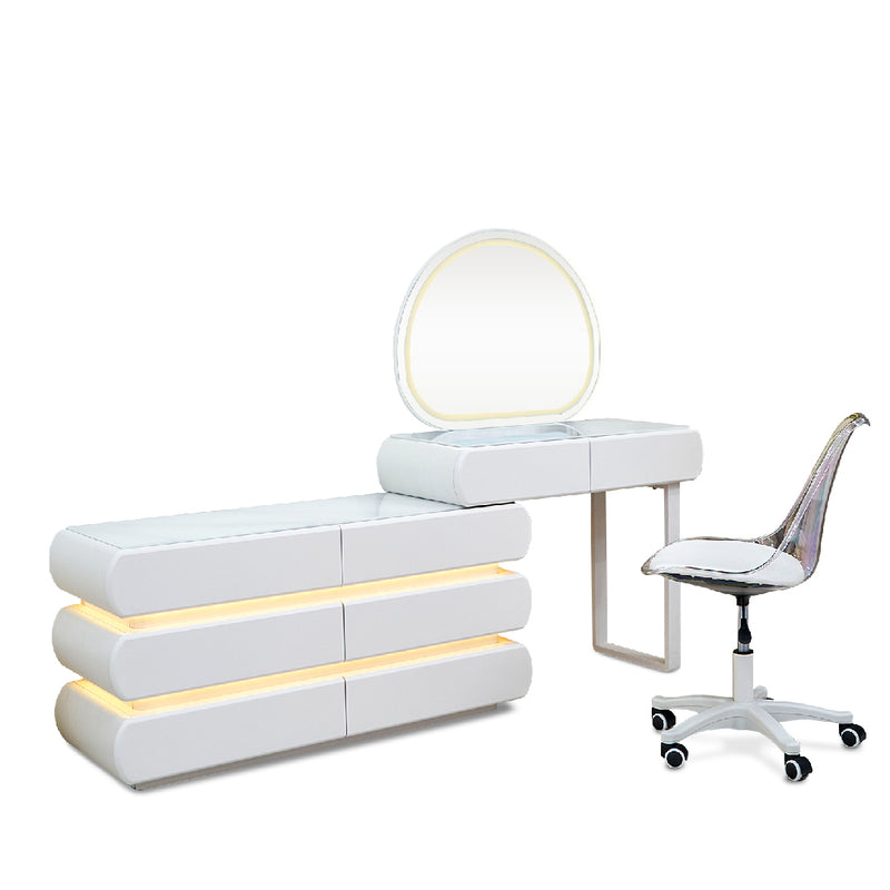 FONDI LED Dressing Table with Chair