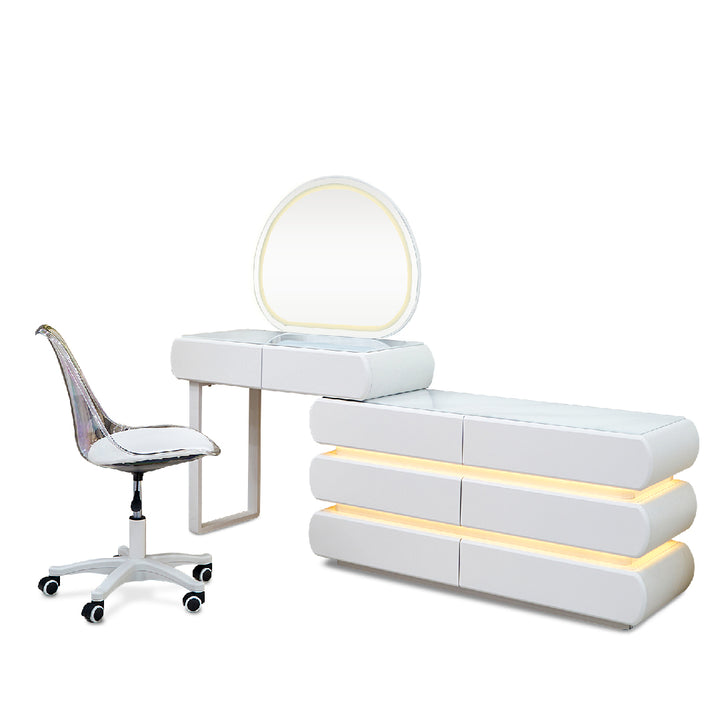 FONDI LED Dressing Table with Chair
