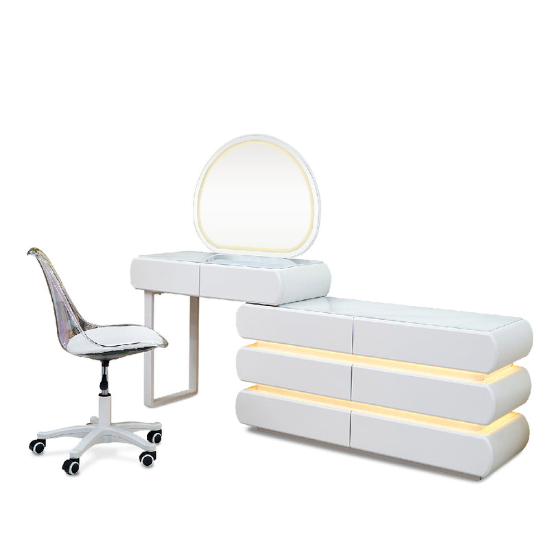 FONDI LED Dressing Table with Chair