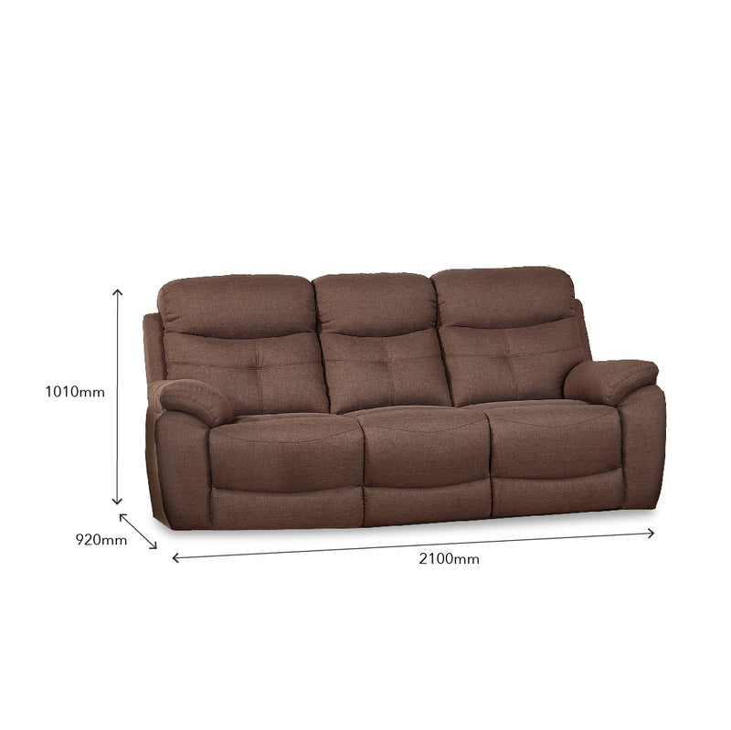 FOSSIL 3 Seater Recliner Sofa