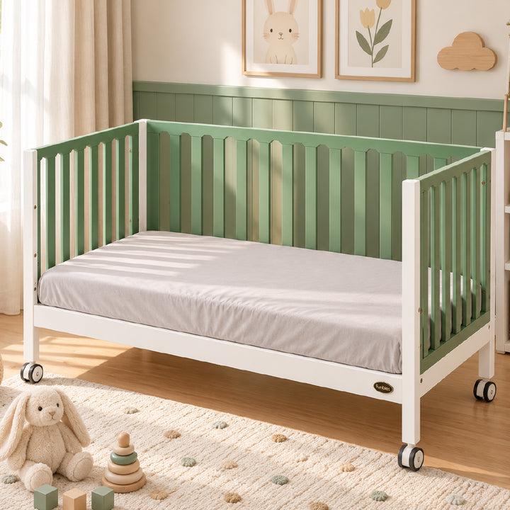 FUNBIES Cottia Cotton Fitted Sheet Light Grey
