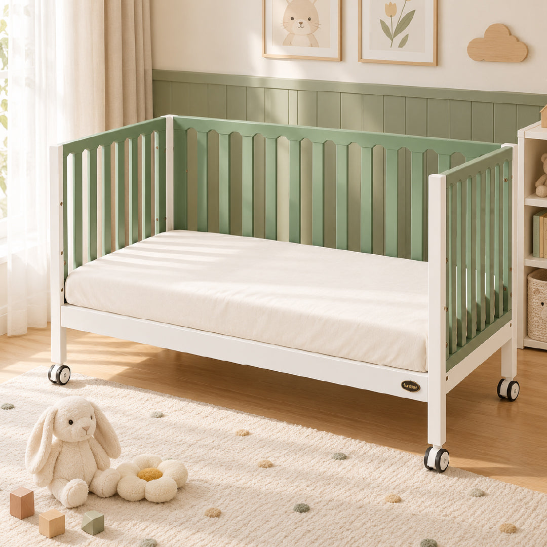 FUNBIES Cottia Cotton Fitted Sheet Cream White