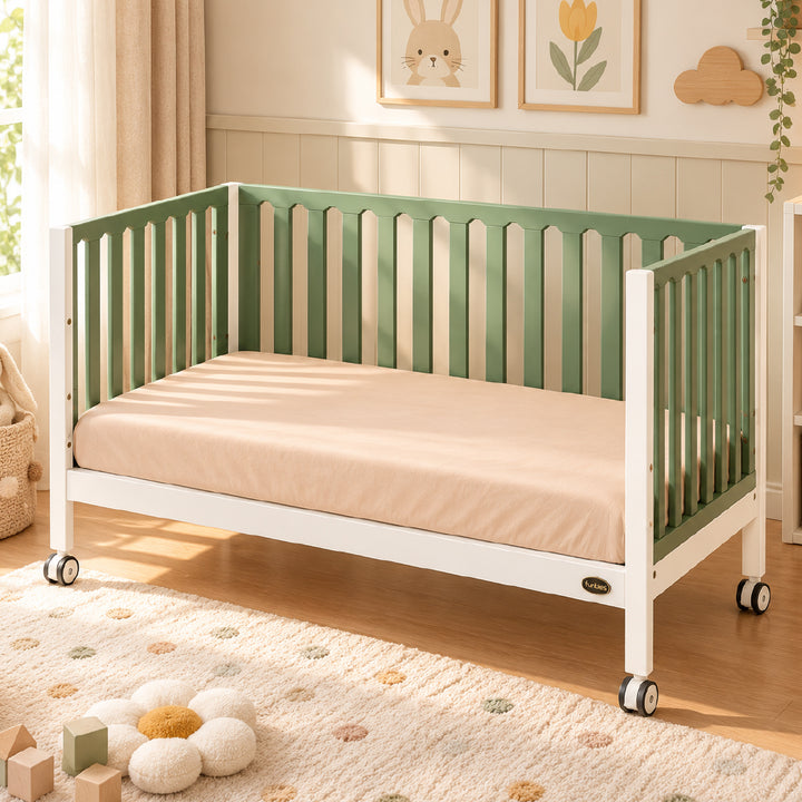 FUNBIES Cottia Cotton Fitted Sheet Light Brown