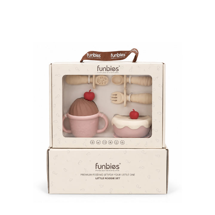 FUNBIES Cherry Bendable Food Set Light Pink