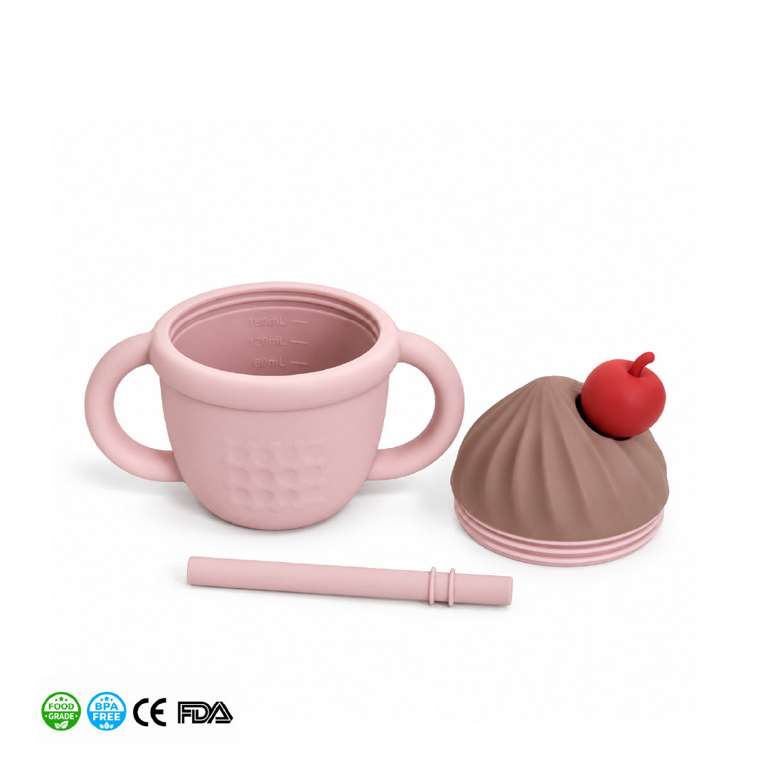 FUNBIES Cherry Bendable Food Set Light Pink