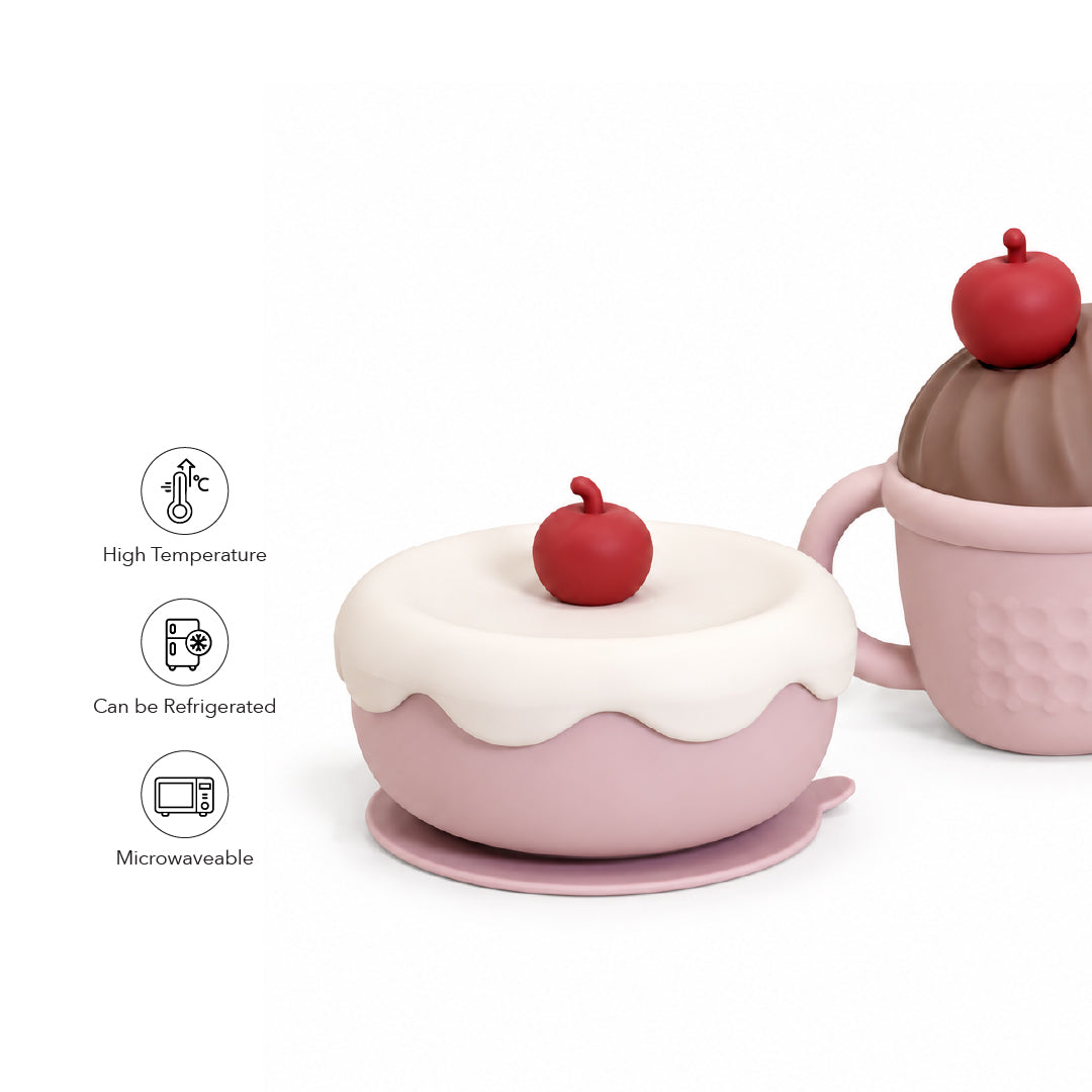 FUNBIES Cherry Bendable Food Set Light Pink