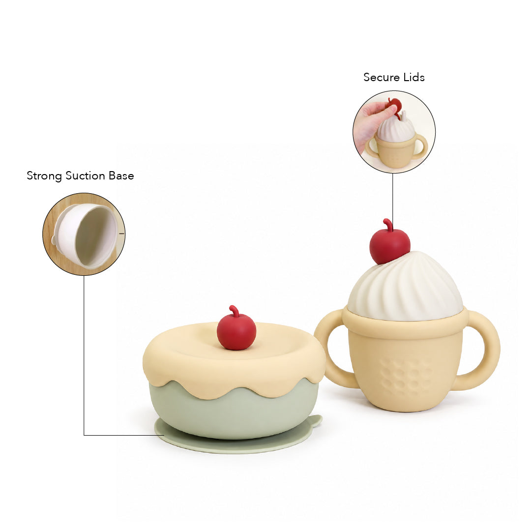 FUNBIES Cherry Bendable Food Set Light Yellow
