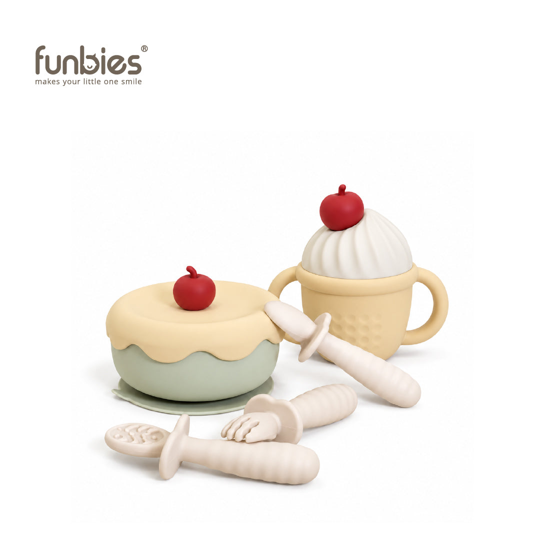 FUNBIES Cherry Bendable Food Set Light Yellow