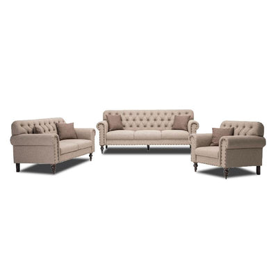 ELVIRA Chesterfield 3 Seater Sofa
