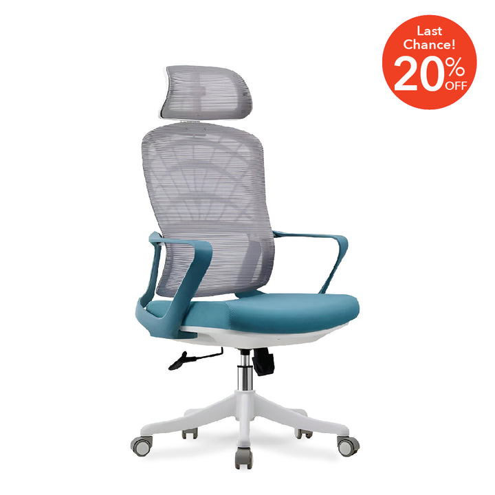GEERTA Executive High Back Chair Blue