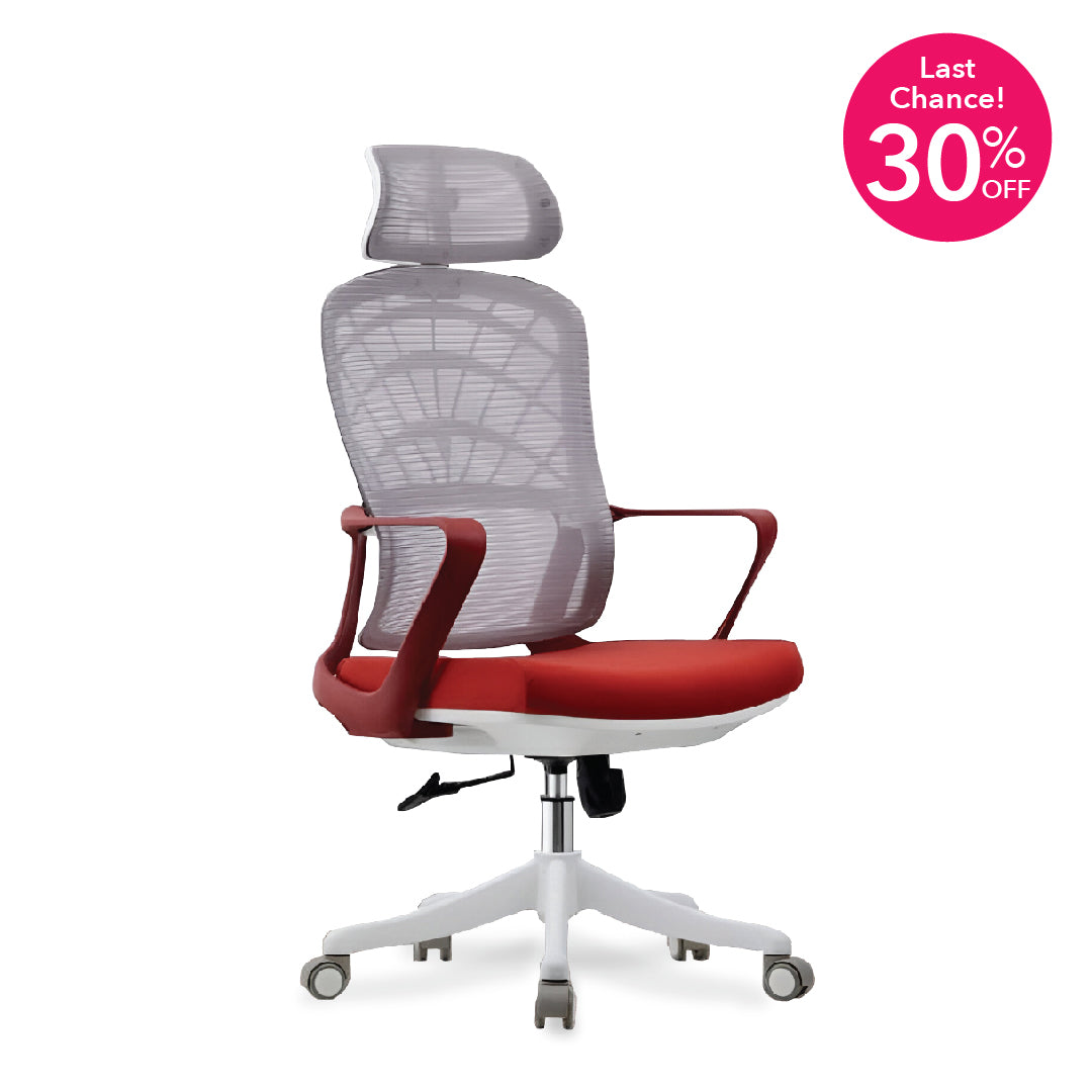 GEERTA Executive High Back Chair Red