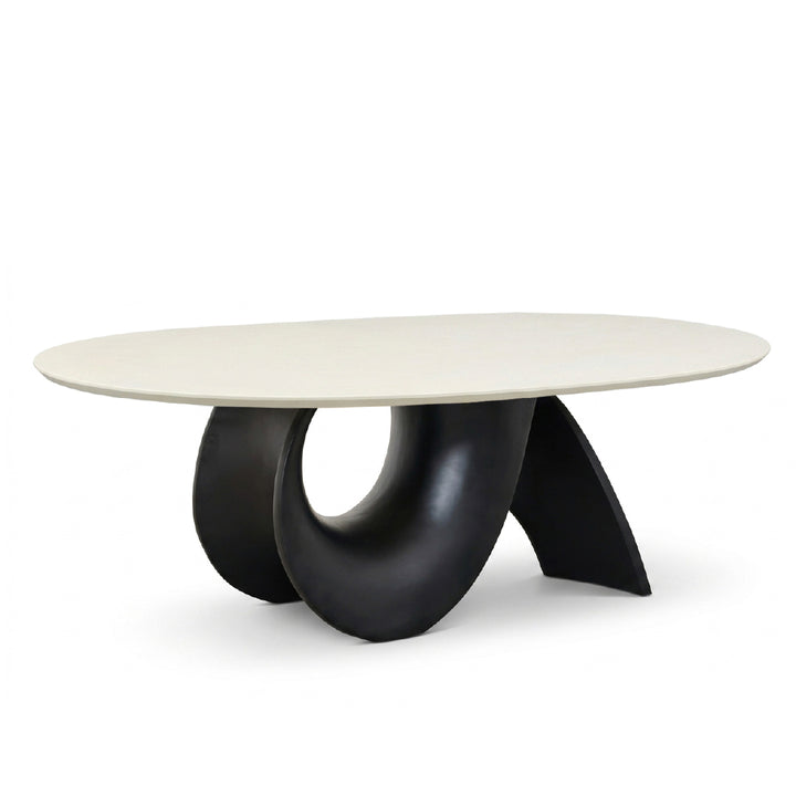 GIRA Marble Oval Dining Table