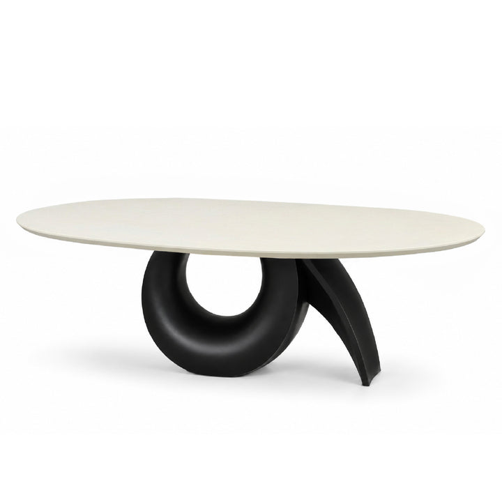 GIRA Marble Oval Dining Table