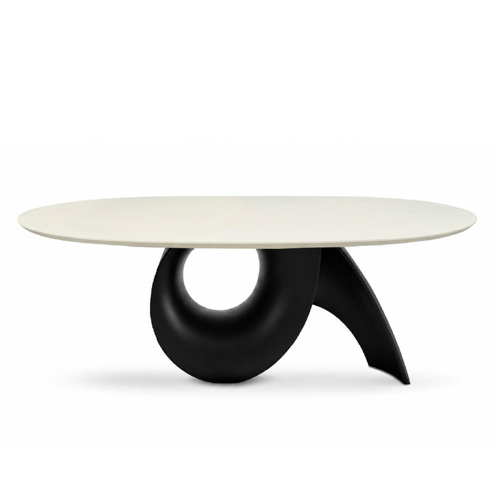 GIRA Marble Oval Dining Table