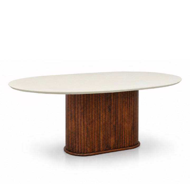 GIRA Marble Oval Dining Table