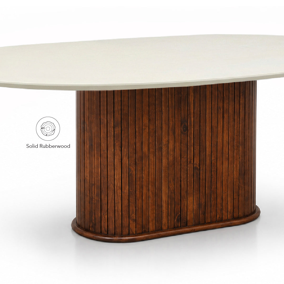 GIRA Marble Oval Dining Table