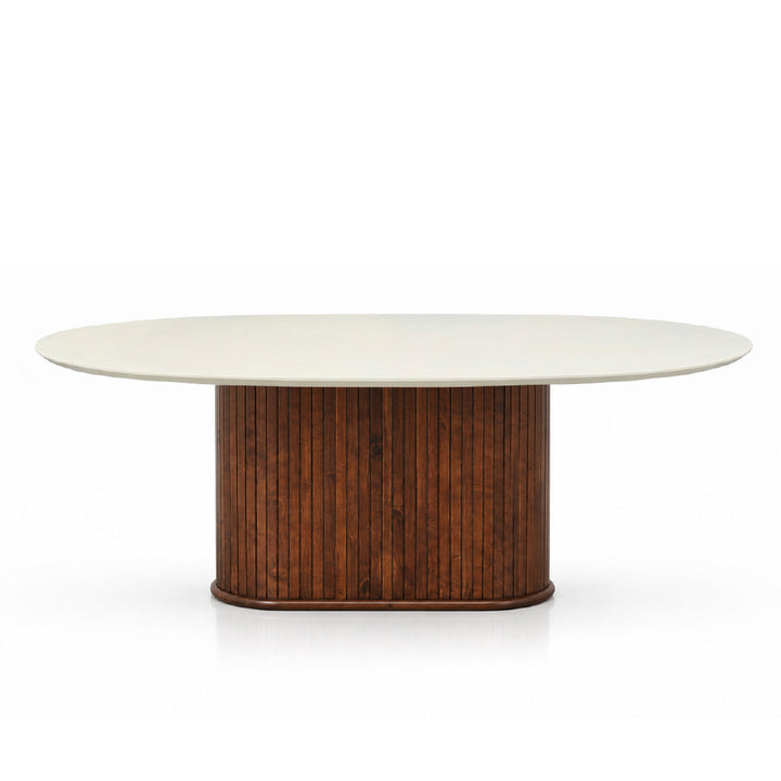 GIRA Marble Oval Dining Table