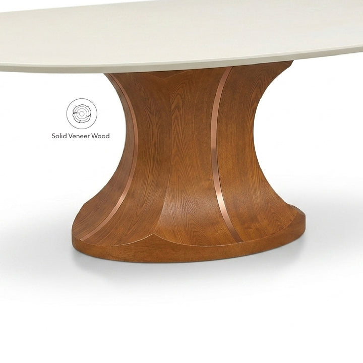 GIRA Marble Oval Dining Table