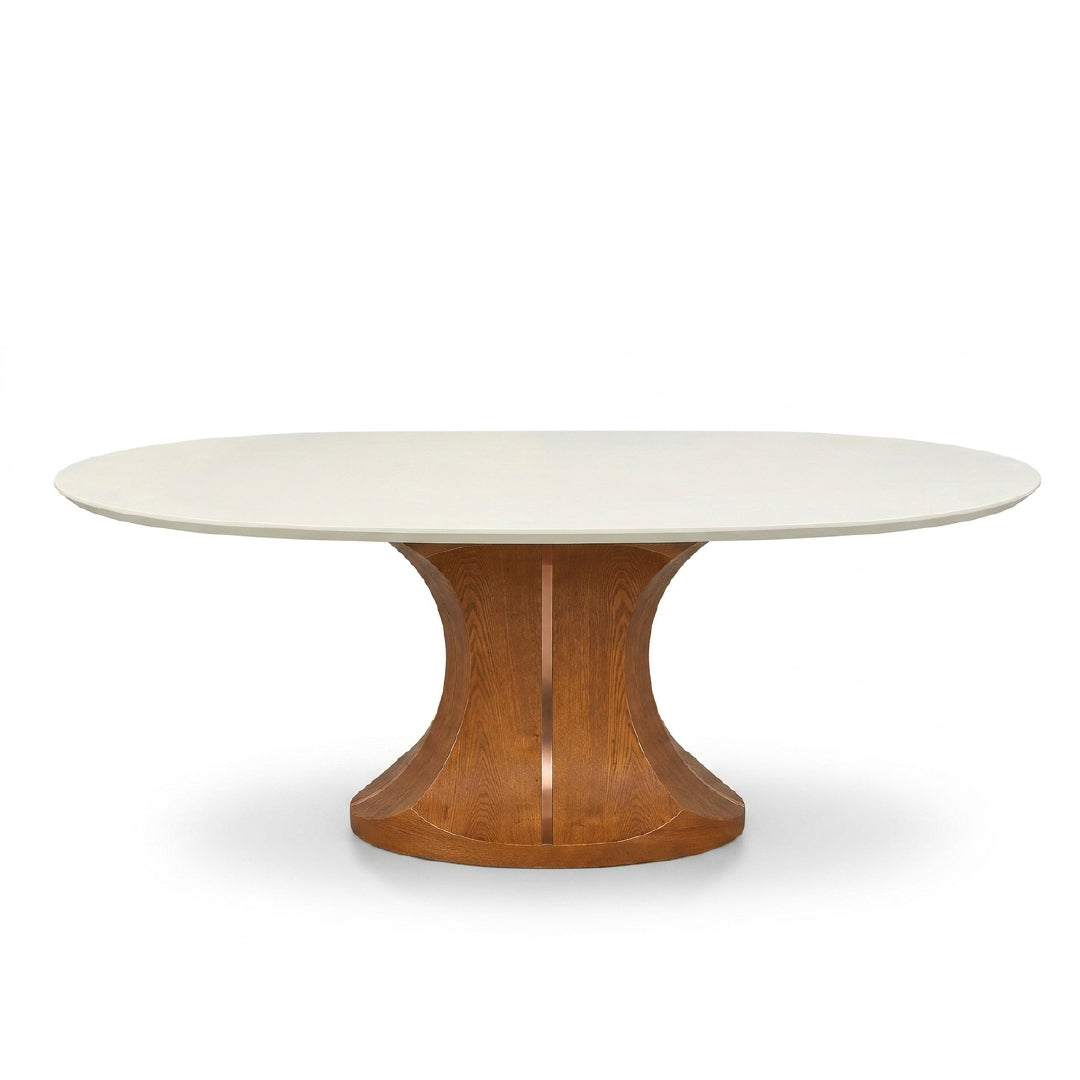 GIRA Marble Oval Dining Table