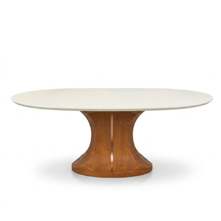 GIRA Marble Oval Dining Table