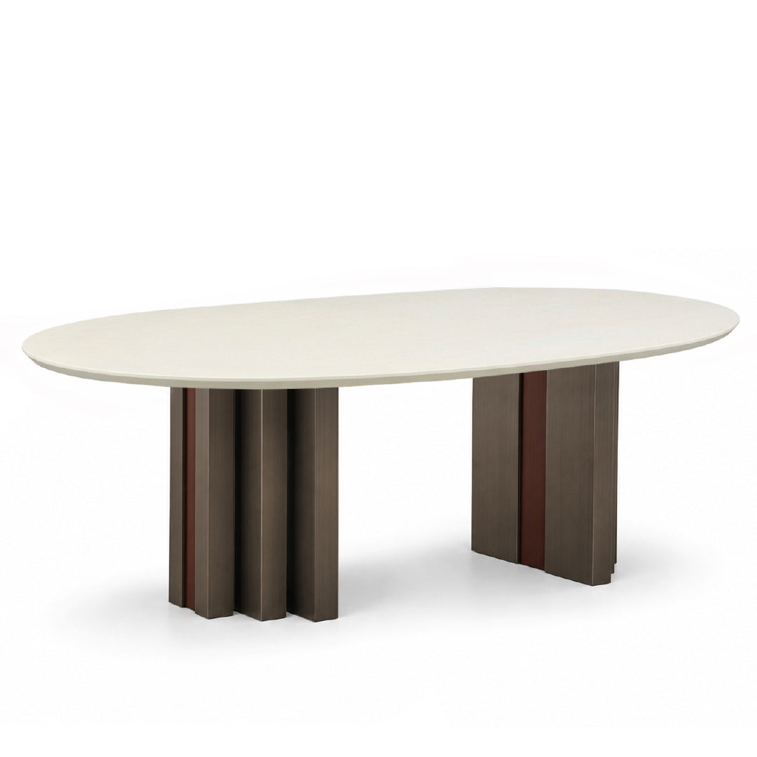 GIRA Marble Oval Dining Table