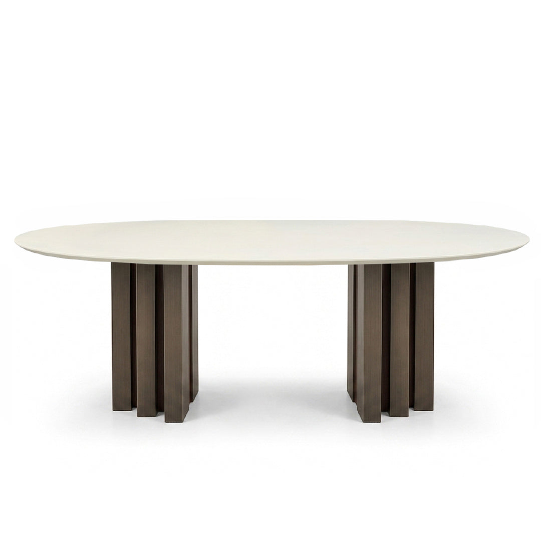 GIRA Marble Oval Dining Table