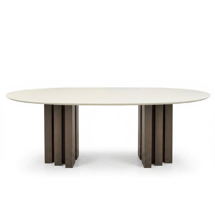 GIRA Marble Oval Dining Table