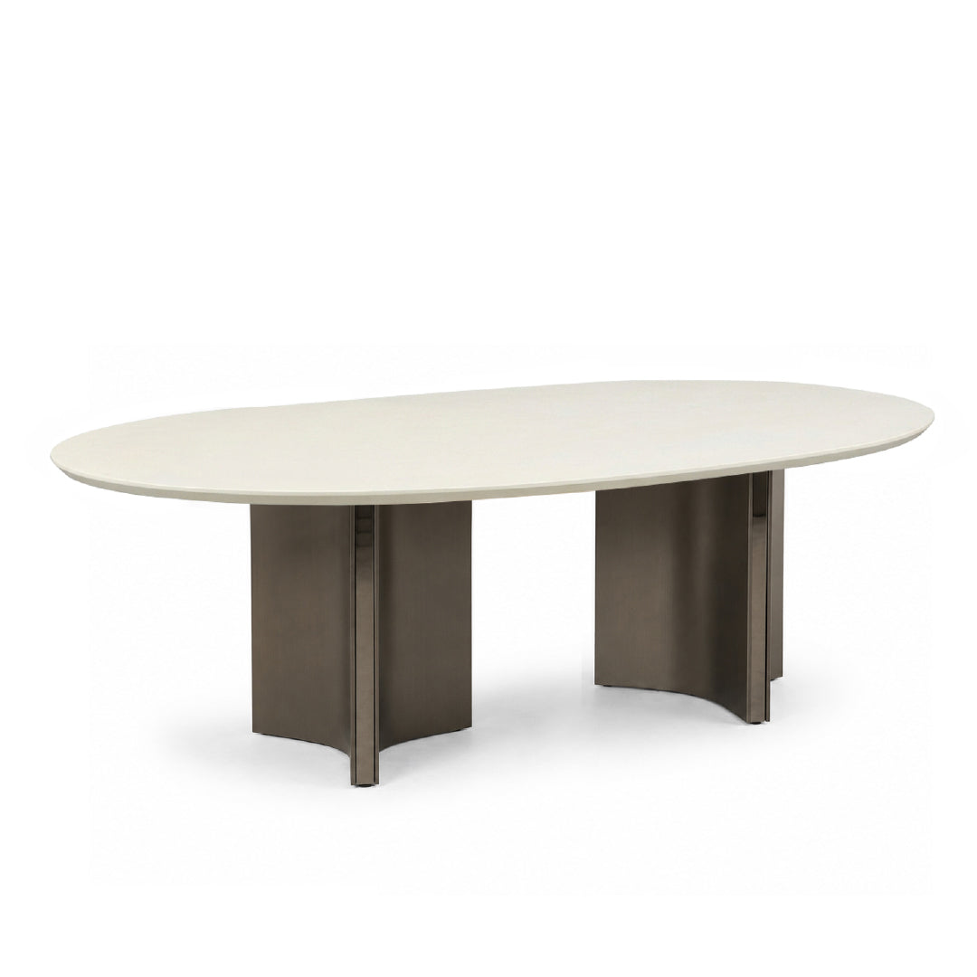 GIRA Marble Oval Dining Table