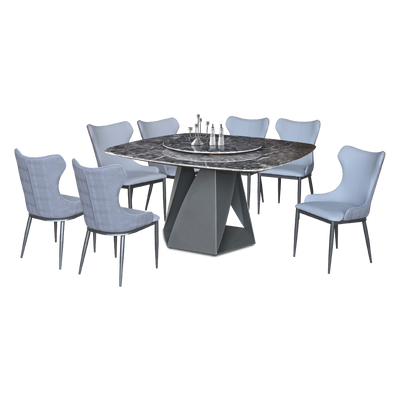 GLAUCIA Crystal Marble Dining Table